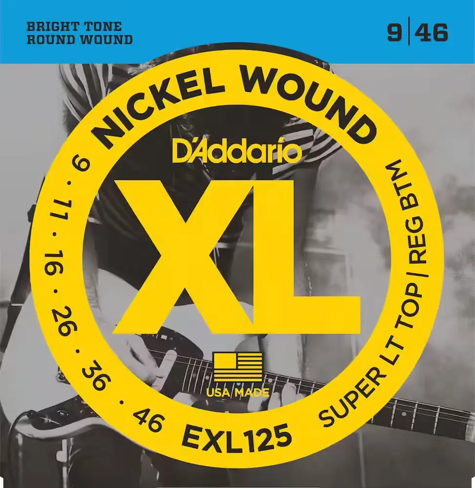D'Addario | EXL125 | Super Light Top / Regular Bottom 9-46