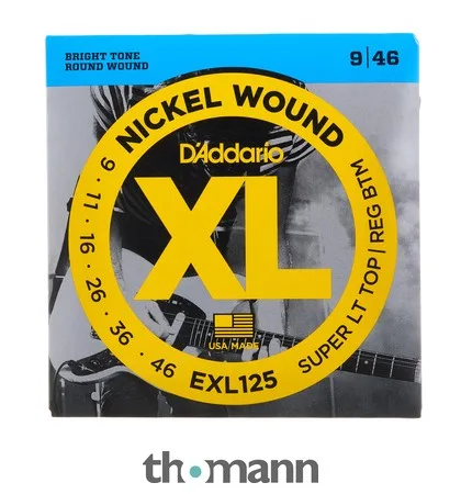 D'Addario | EXL125 | Super Light Top / Regular Bottom 9-46