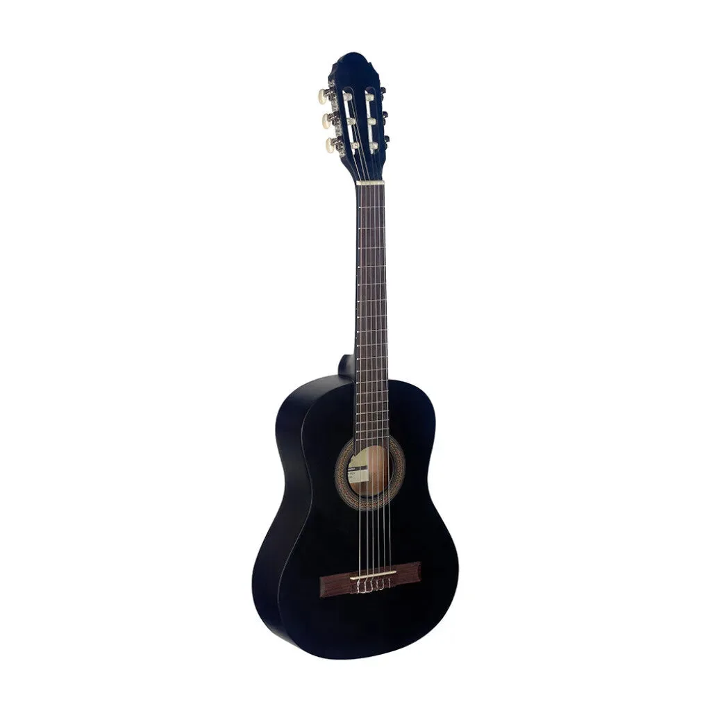 Stagg C410 M BLK - Guitare classique 1/2 noire avec table en tilleul