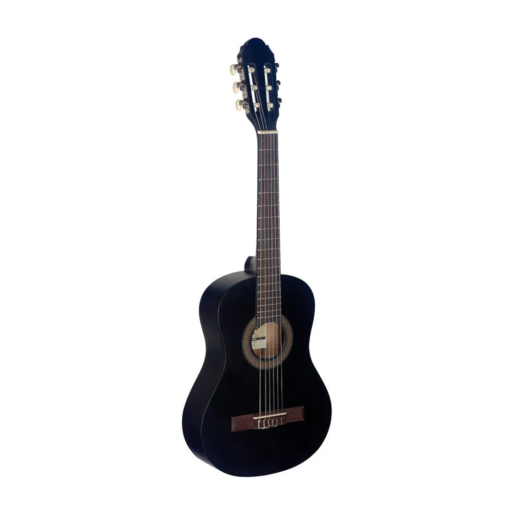 Stagg C410 M BLK - Guitare classique 1/2 noire avec table en tilleul