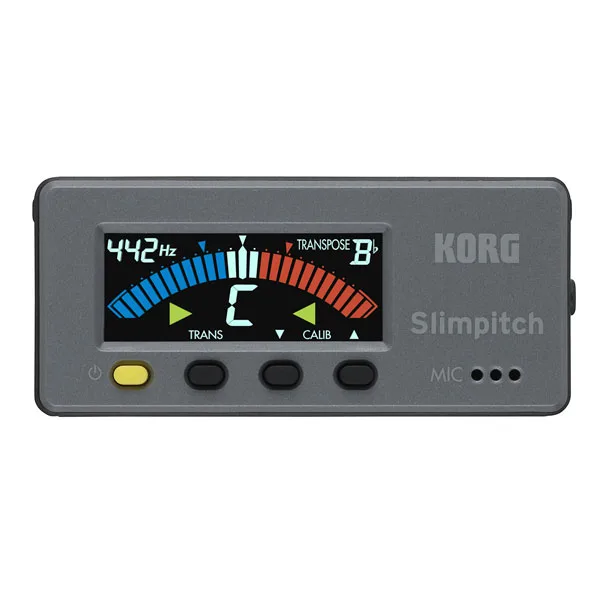Korg | Slimpitch Accordeur Chromatique + Micro de Contact | Pearl White