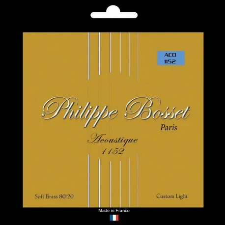 Philippe Bosset | PBACO1152 | Soft Brass 80/20 Custom Light 11-52