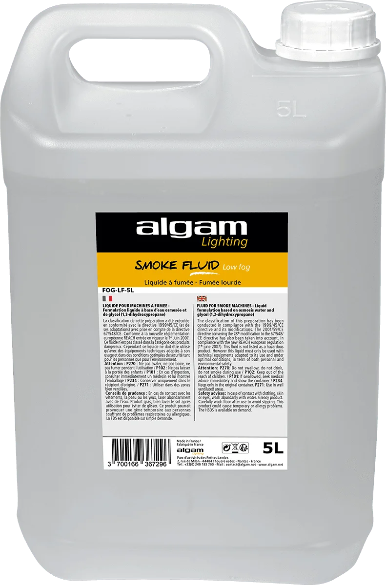 Algam Lighting | Liquide fumée lourde FOG-LF-5L | 5 litres