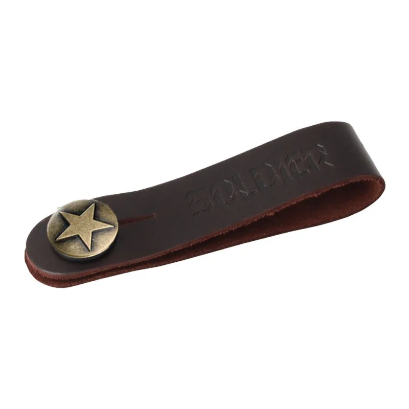Soldier | BS01SB | Attache sangle cuir Shining Brown & Star