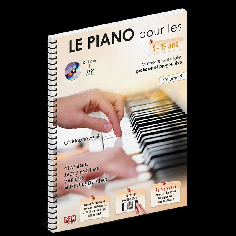 F2M Editions | Le Piano pour les 9/15 ans - Volume 2 + CD