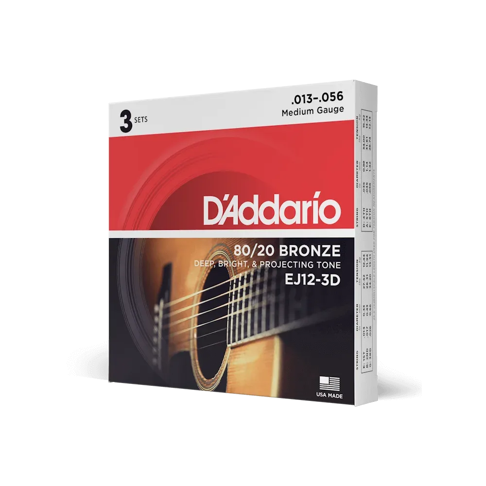 D'Addario | EJ12 | 80/20 Bronze Medium 13-56