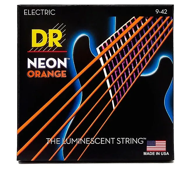 DR Strings | Neon Hi-Def Orange Superstrings | Light