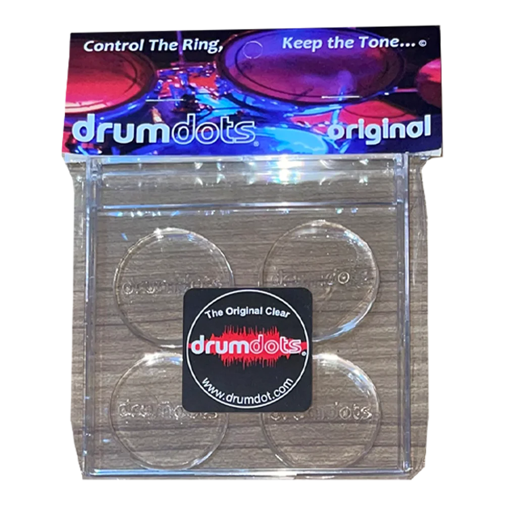Drumdots | Mini Drum Dampener | Clear 6-Pack