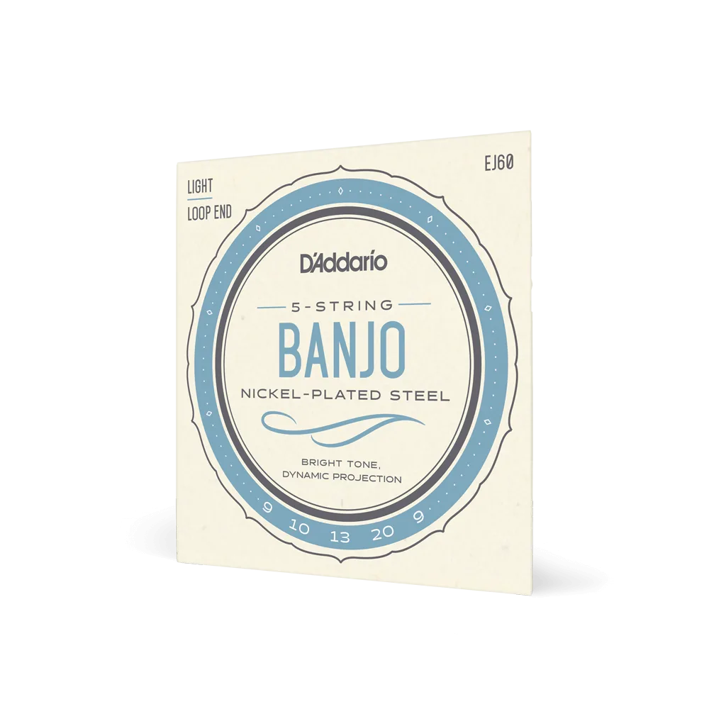 D'Addario | EJ60 | 5 Cordes Banjo Nickel Light 9-20