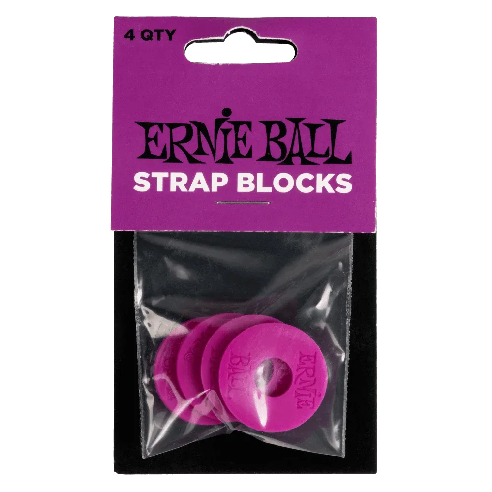 Ernie Ball | 5618 Strap Blocks | Violet (Pack de 4)