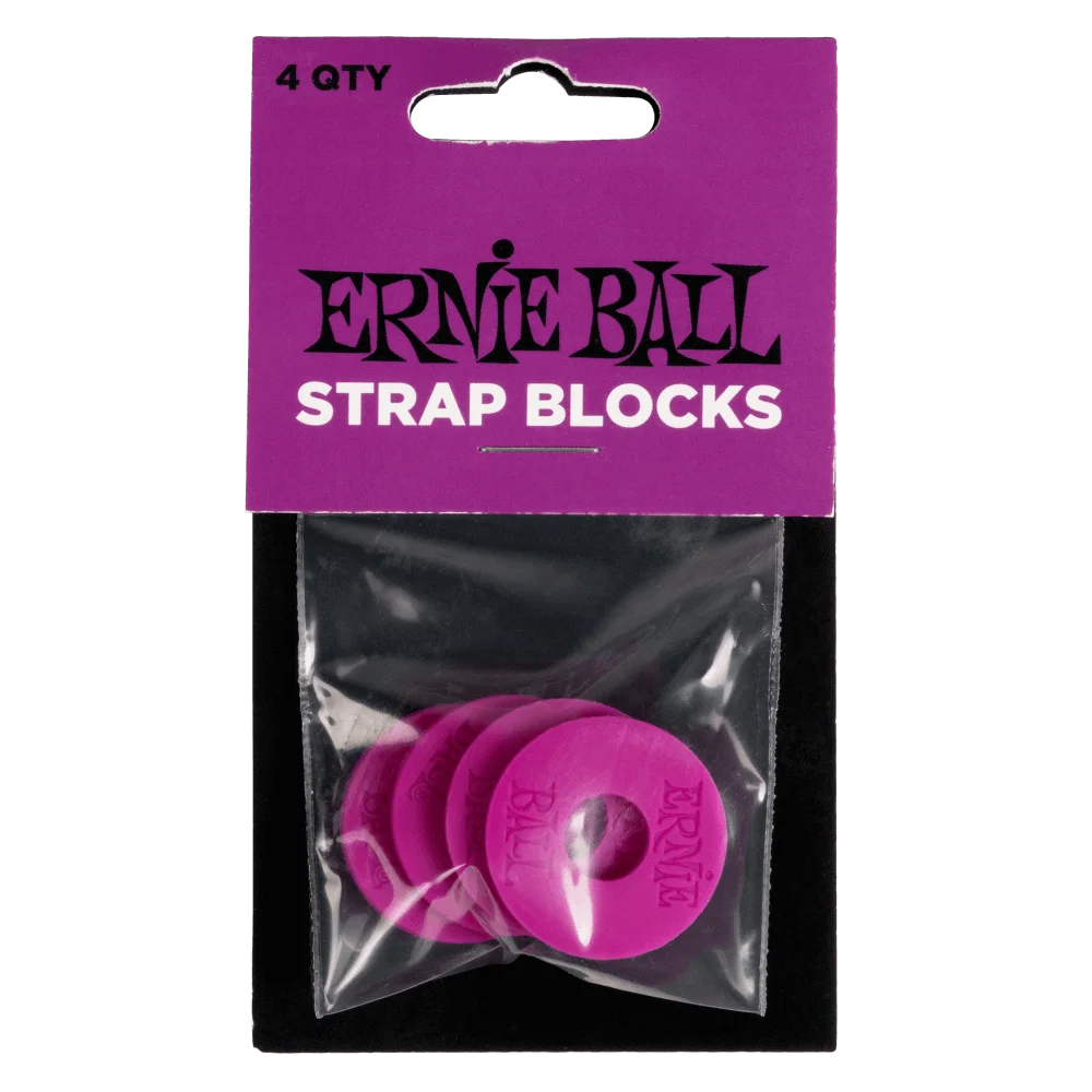 Ernie Ball | 5618 Strap Blocks | Violet (Pack de 4)