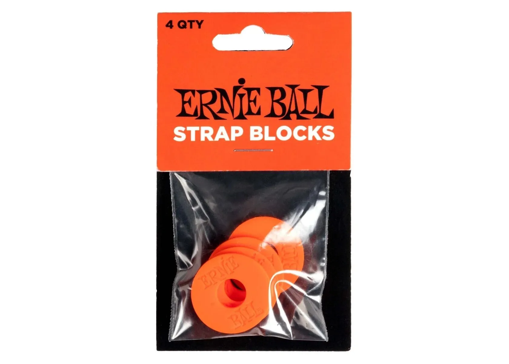 Ernie Ball | 5621 Strap Blocks | Orange (Pack de 4)