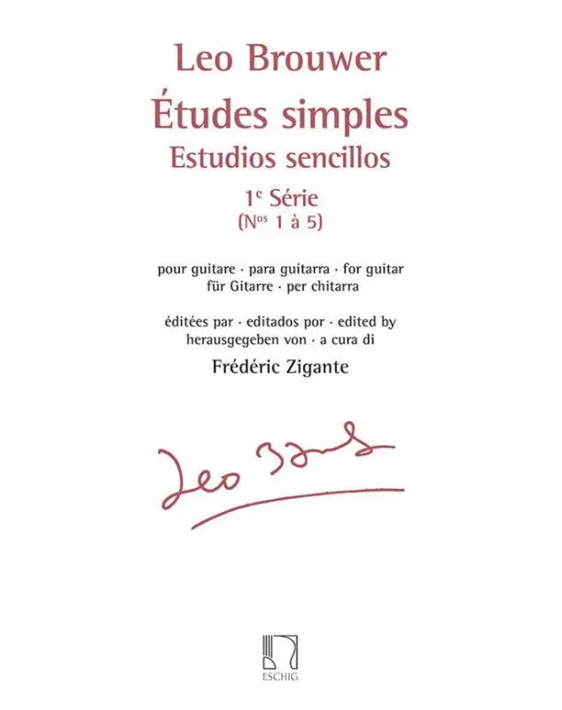 Leo Brouwer | Études Simples 1ère Série (1-5)