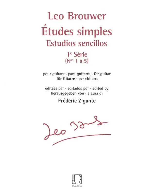 Leo Brouwer | Études Simples 1ère Série (1-5)
