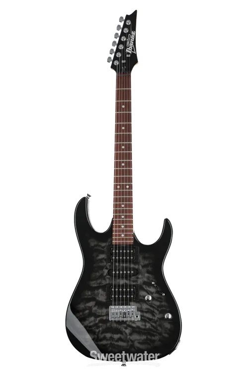 Ibanez | GIO GRX70QA | Transparent Black Burst