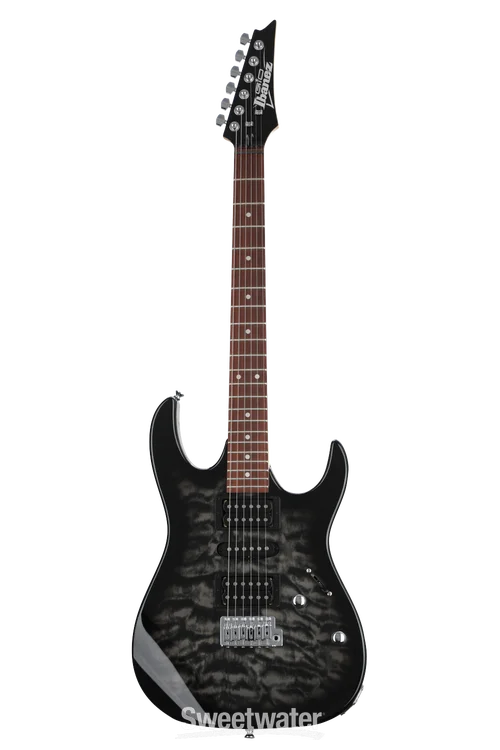 Ibanez | GIO GRX70QA | Transparent Black Burst