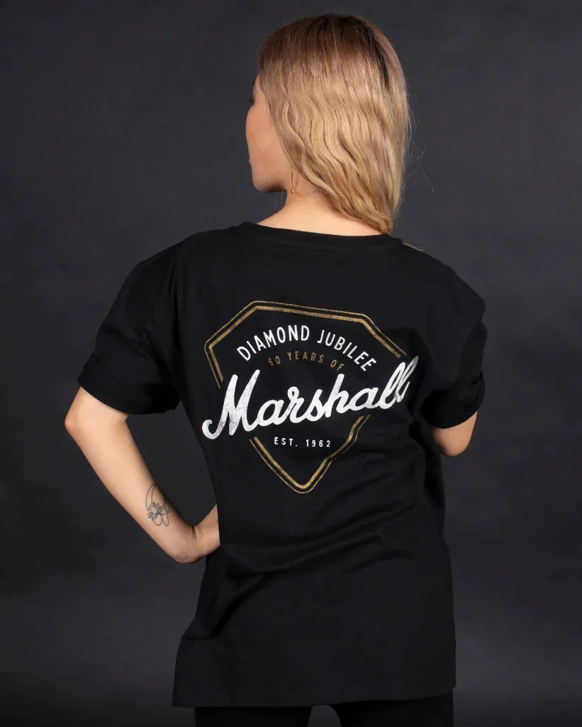 Marshall | 60th Anniversary Vintage T-Shirt | Noir (Unisex M)
