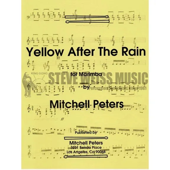 Mitchell Peters | Yellow After The Rain | Marimba