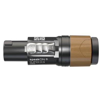 Neutrik | NL2FXX-W-S | Noir/Bague Marron