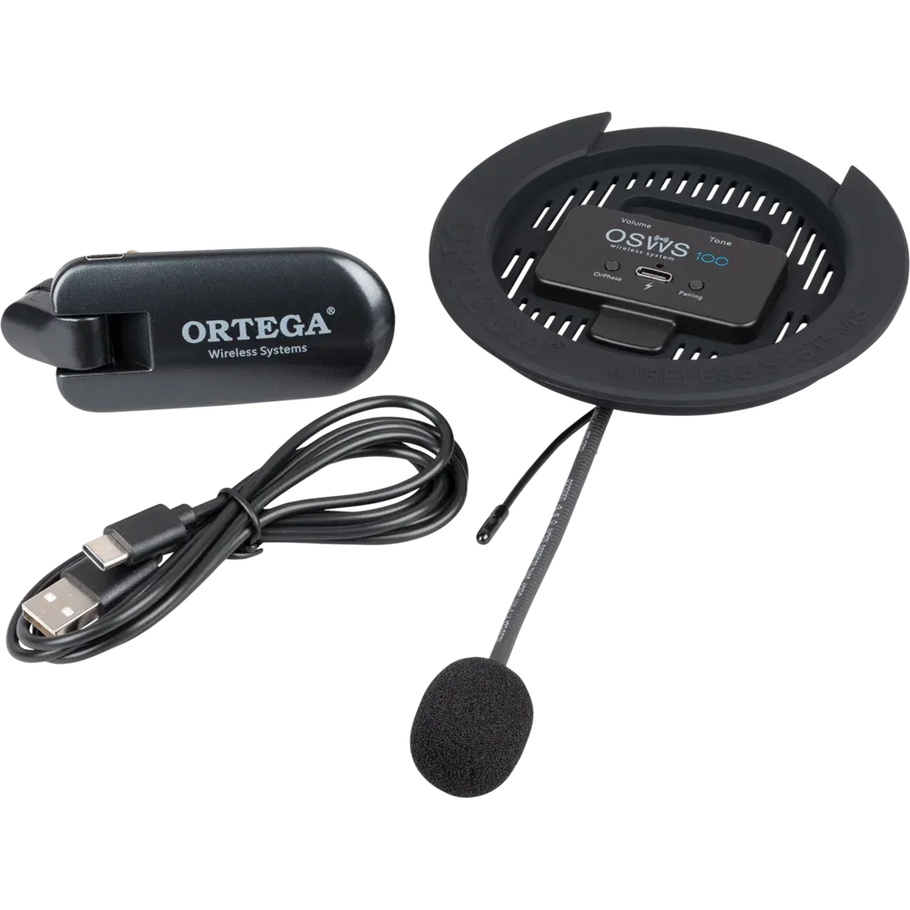 Ortega | OSWS100 Wireless Soundhole Pickup System | Noir