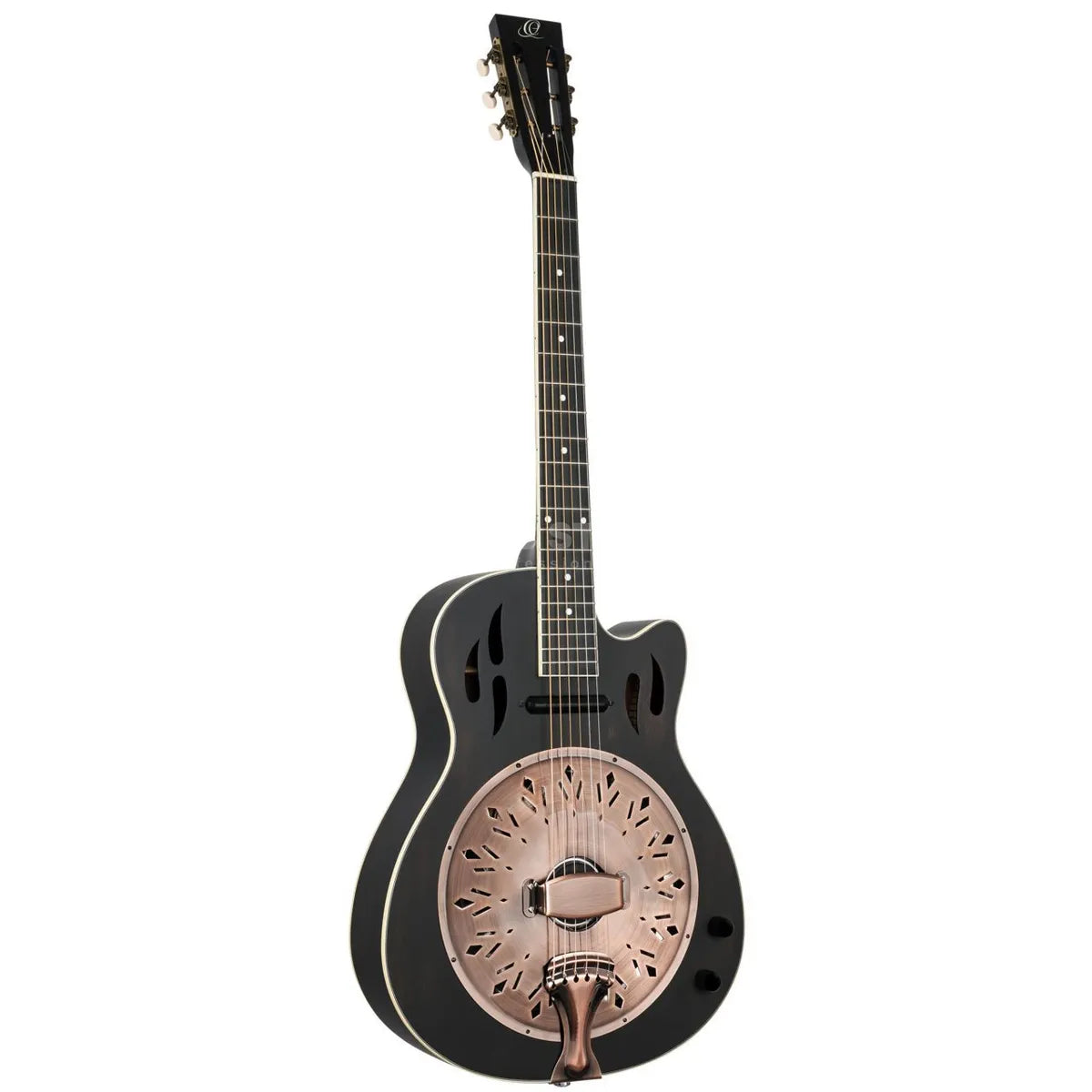 Ortega | RRG40CE-DBK | Distressed Black Satin