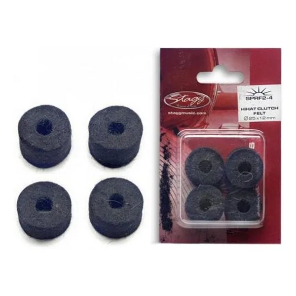 Stagg | Set de Rondelles en Feutre pour Embrayage Hi-Hat | 4 Pièces