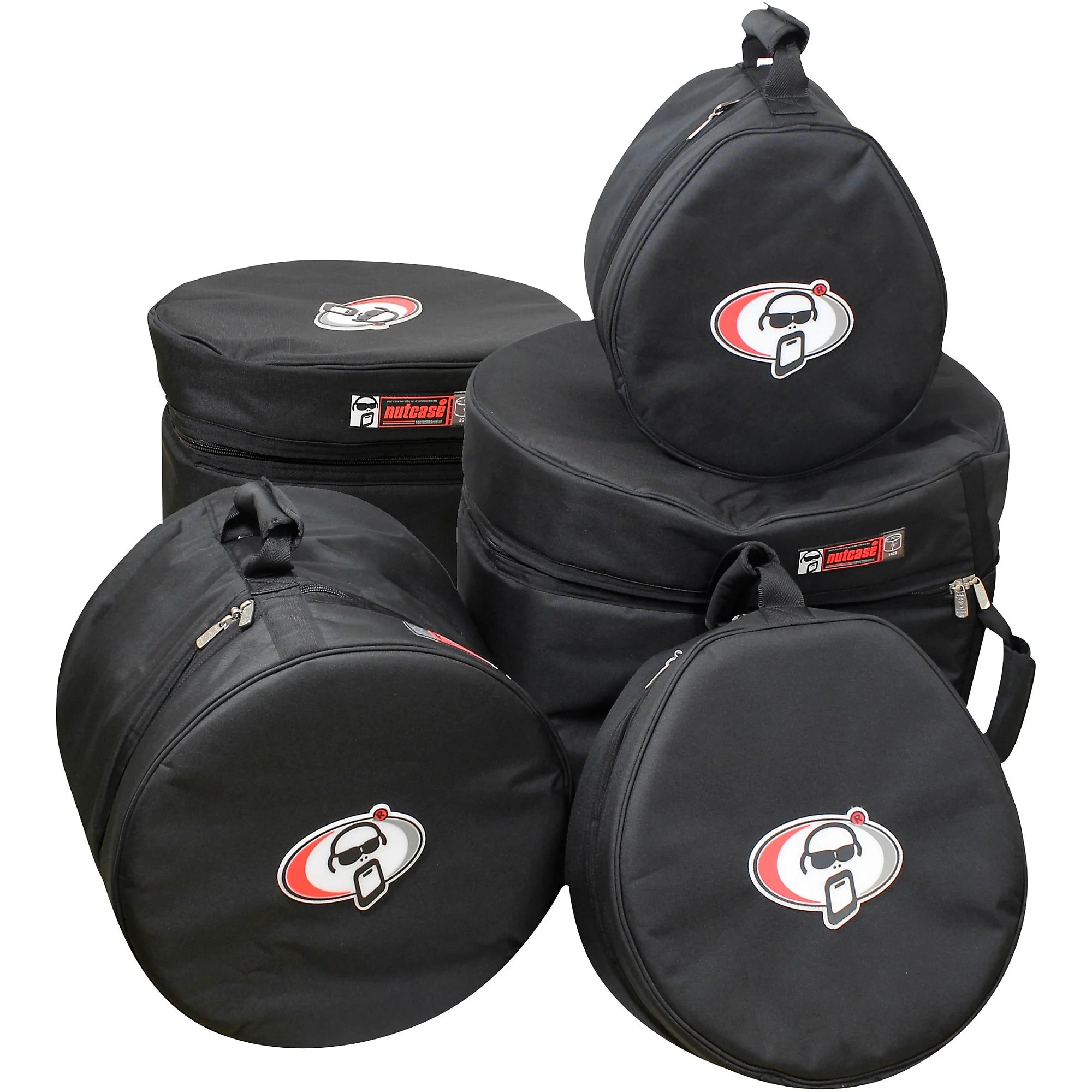 Protection Racket | Nut Case Drum Cases 12x9, 14x14, 16x16, 14x6.5, 24x18 | Noir
