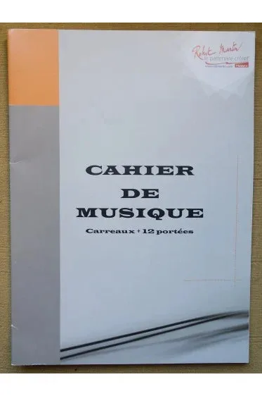 Robert Martin | Cahier De Musique 16 Portées