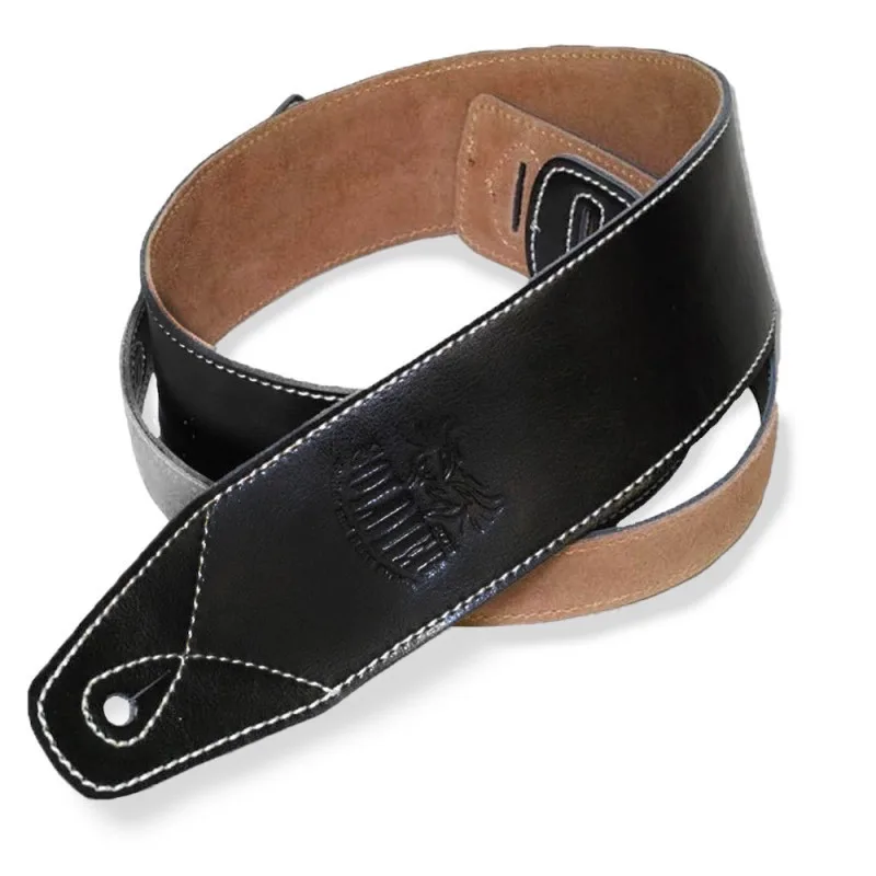 Soldier | GL01501 | Sangle cuir Noir surpiqué