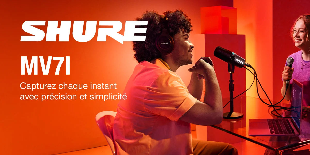 Shure | MV7i | Noir