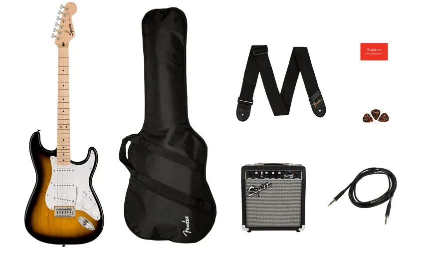 Squier | Sonic Stratocaster Pack | MN Black