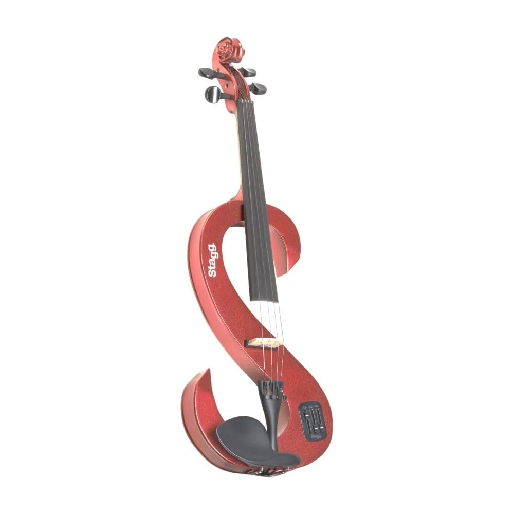 Stagg | EVN 4/4 Shaped Electric Violin Outfit | Rouge Métallique