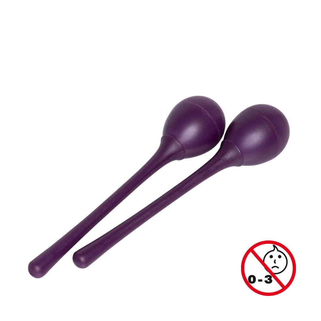 Stagg | Maracas Œufs à Long Manche (Paire) | Violet