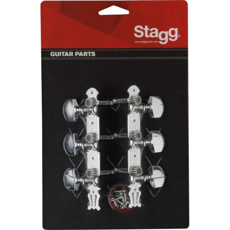 Stagg | Mécaniques Western 3+3 | Chrome
