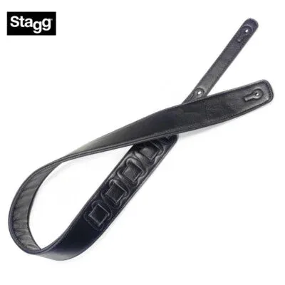 Stagg | Pad Leather Style Strap | Large Black