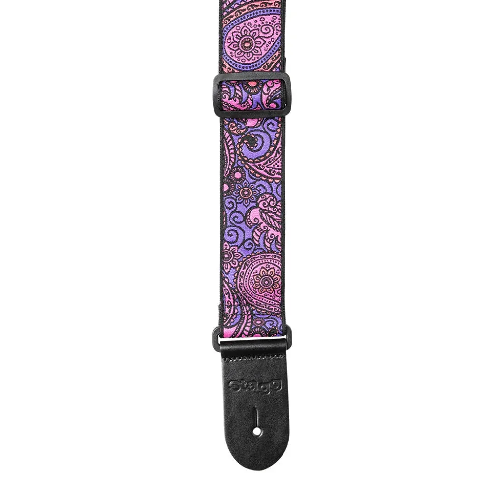 Stagg | Woven Strap Paisley1 | Pink