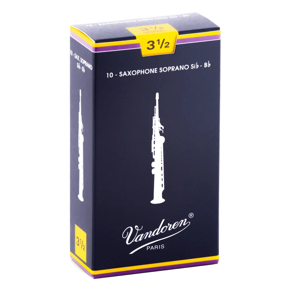 Vandoren | Anches Traditional pour Saxophone Ténor | Force 3 (Boîte de 5)