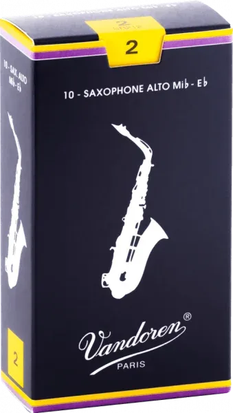 Vandoren | Anches Traditional Saxophone Alto | 1.5 (Boîte de 10)
