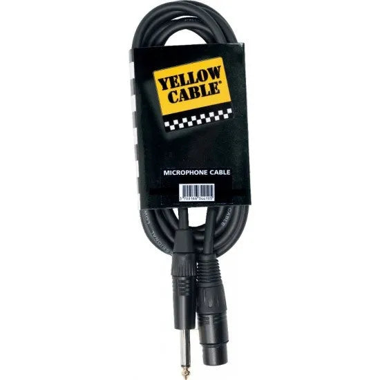Yellow Cable | M01J | Jack Mâle TS / XLR Femelle 1m