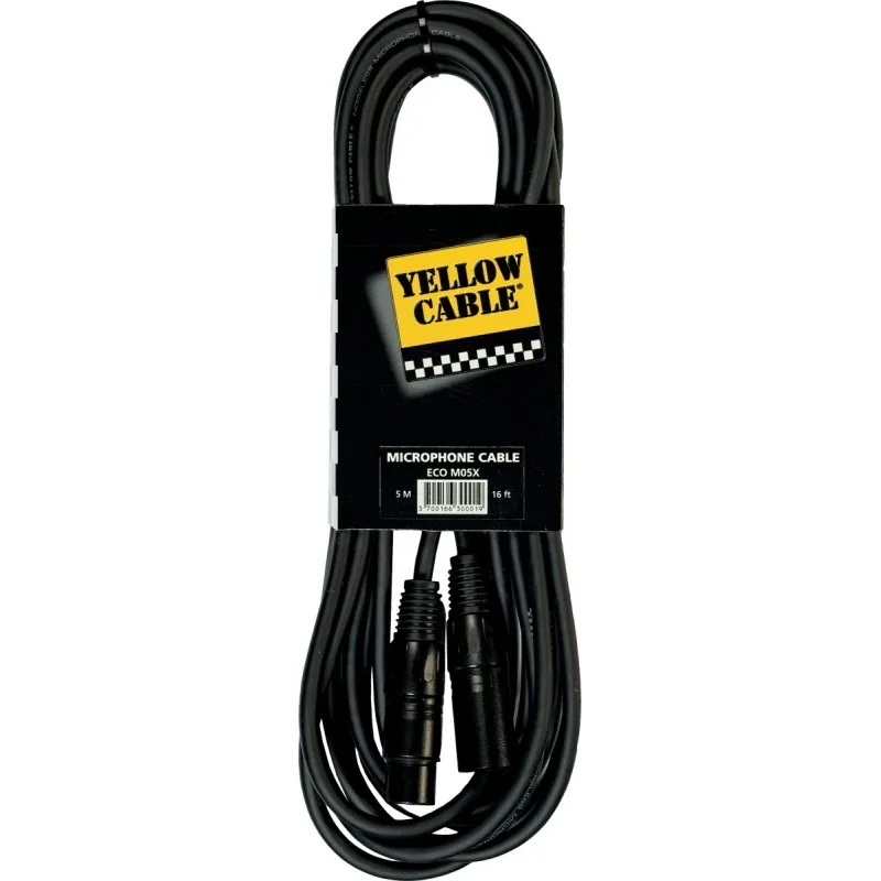 Yellow Cable | M05X | Câble XLR mâle / XLR femelle 5 m