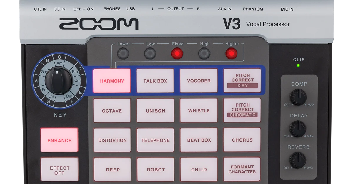 Zoom | V3 Vocal Processor
