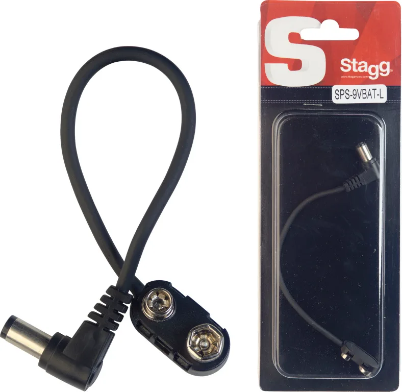 Stagg | SPS-9VBAT-L | 15 cm fiche coudée