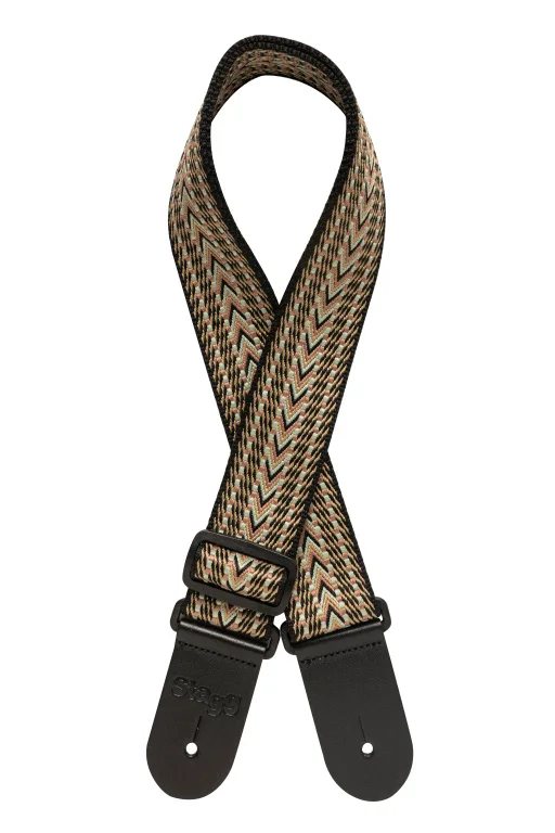 Stagg | Sangle en coton tissé motif chevron | Gris