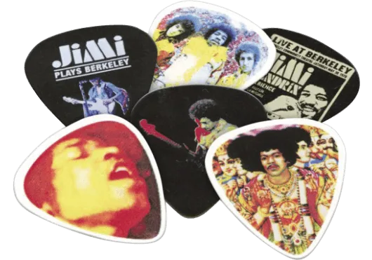 Dunlop | JH-PT03H | Boîte de 12 Médiators Jimi Hendrix Electric Ladyland Heavy
