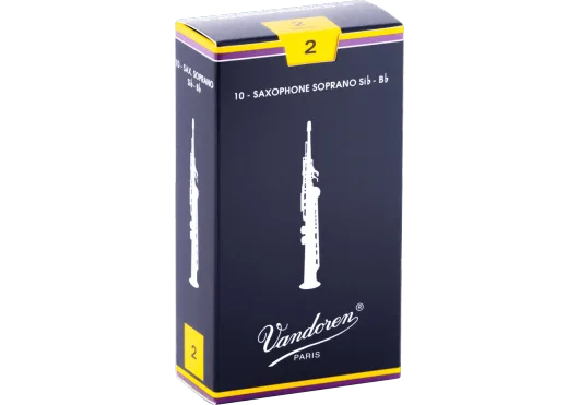 Vandoren | Anches Traditionnelles Saxophone Soprano | 2 (Boîte de 10)