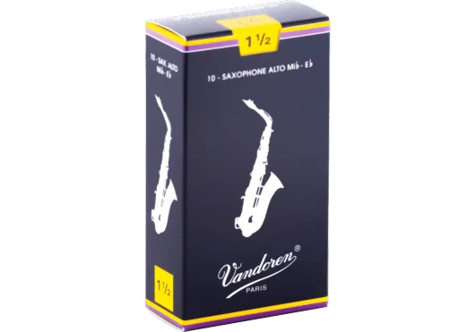 Vandoren | Anches Traditional Saxophone Alto | 1.5 (Boîte de 10)