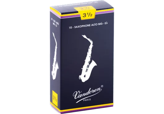 Vandoren | Anches Saxophone Alto Traditionnelles | Force 3.5 (Boîte de 10)