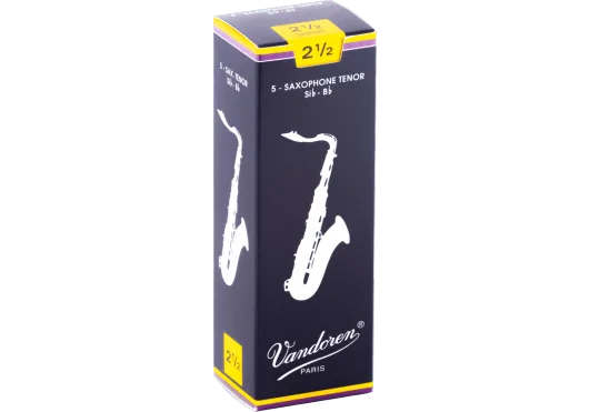 Vandoren | Traditional | Saxophone Ténor Force 2.5 (Boîte de 5)