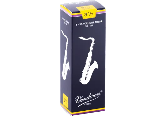 Vandoren | Anches Traditional Saxophone Ténor | Force 3.5 (Boîte de 5)