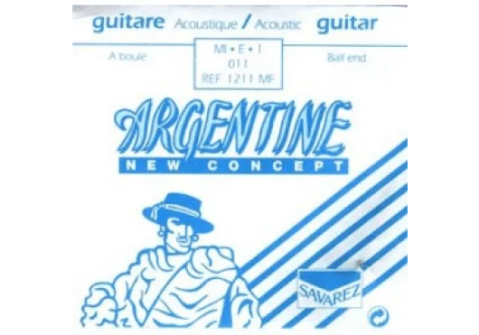 Savarez | Corde Simple Guitare Acoustique Argentine E1-1211MF À Boule
